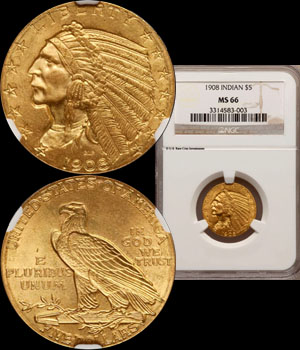1908 Half Eagle Indian