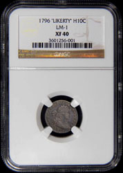 H- 1796 Half Dime Likerty