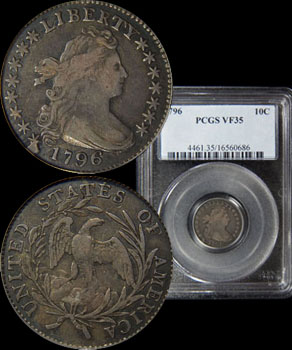 H- 1796 Dime